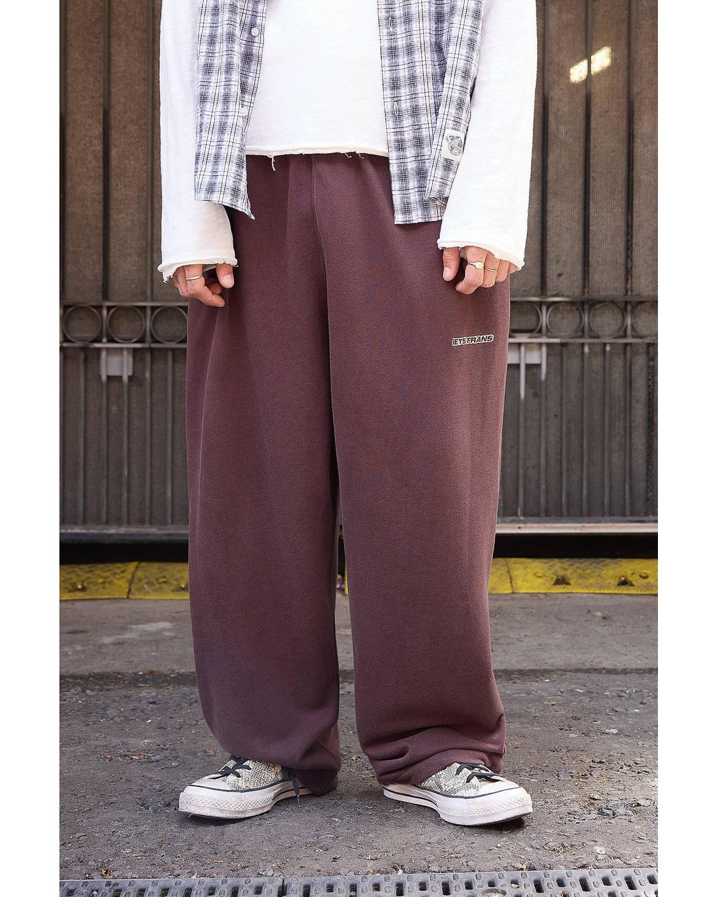 iets frans Purple Hazel Harri Baggy Joggers for men