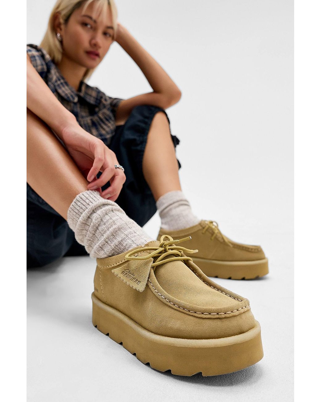 Clarks Metallic Maple Suede Meare Walla Shoes