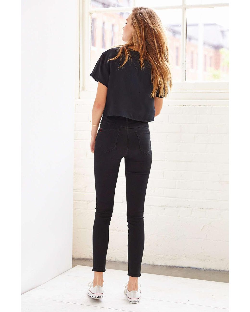 BDG Cotton Twig Seamed High-rise Skinny 