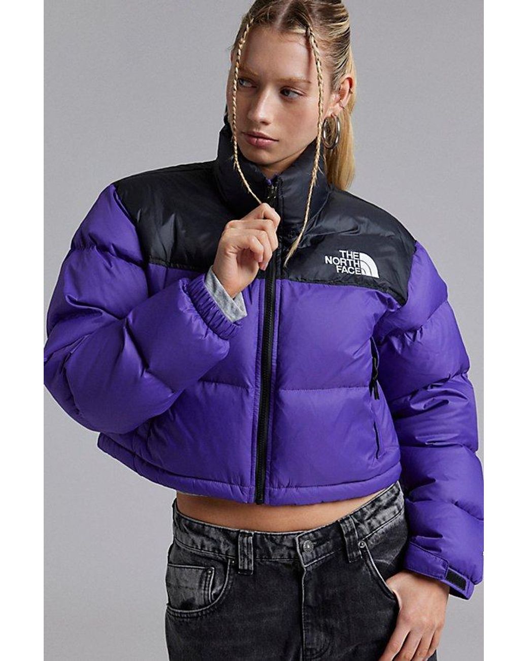 ダウンジャケット・コート The North Face Down Jacket Nuptse Cropped Purple The North Face Down jacket Nuptse cropped purple | TheDoubleF