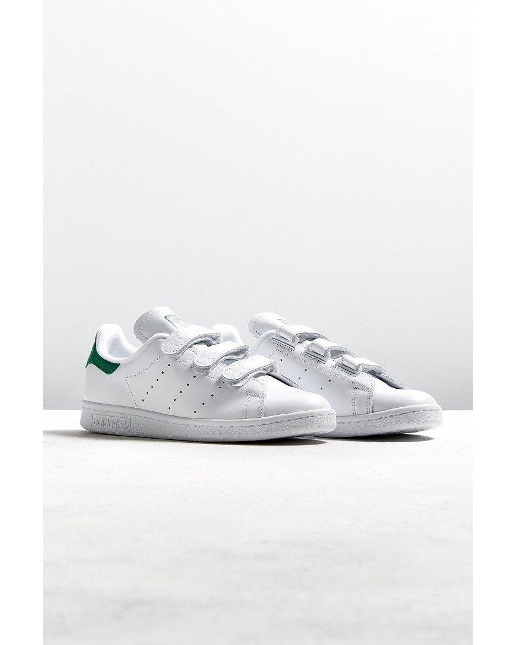 adidas Originals Stan Smith Three Strap Sneaker in White for Men | Lyst