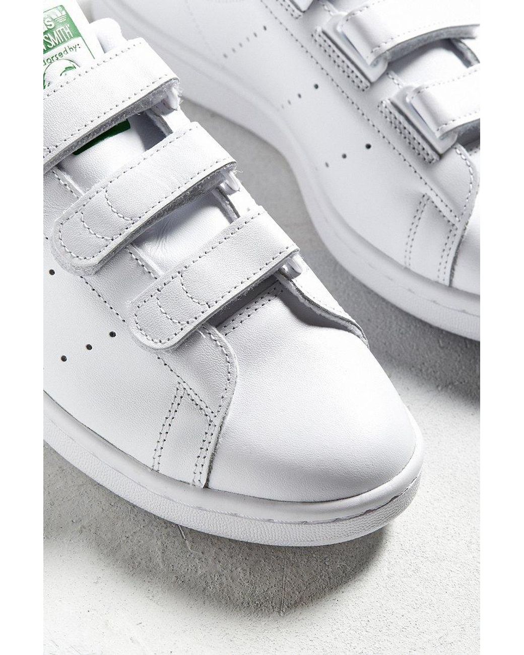 Foresight fluctuate workshop adidas Originals Stan Smith Three Strap Sneaker in White for Men | Lyst