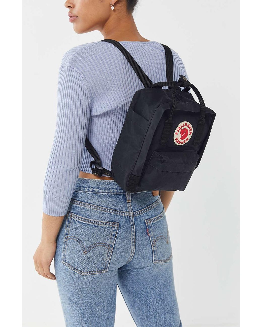 black mini kanken backpack