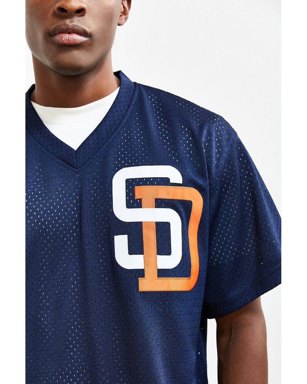 Mitchell & Ness San Diego Padres Jersey in Black for Men