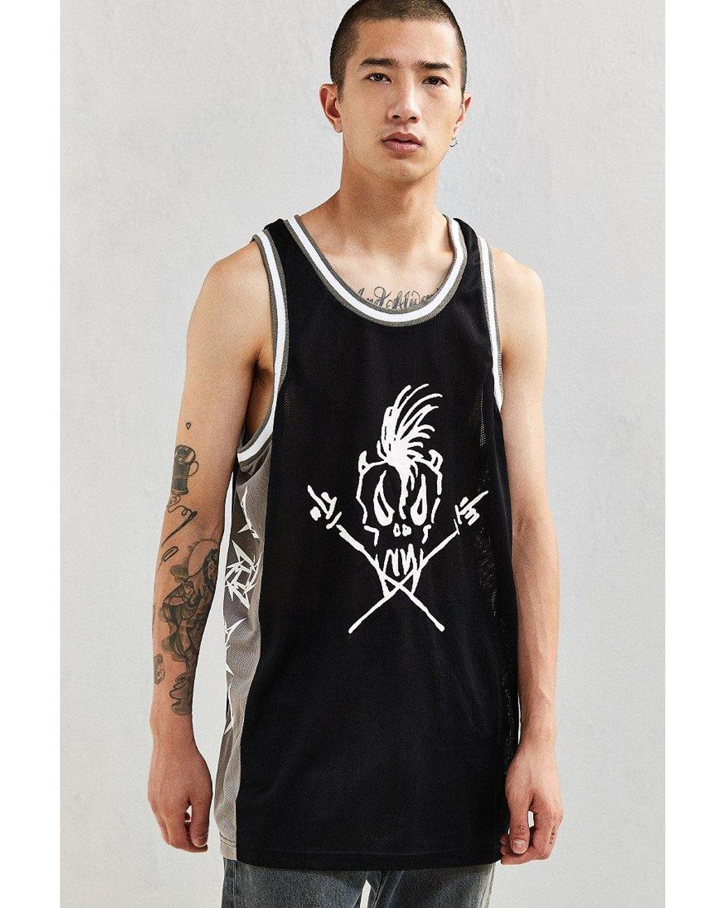 Urban Outfitters Metallica Basketball Jersey in Black for Men | Lyst