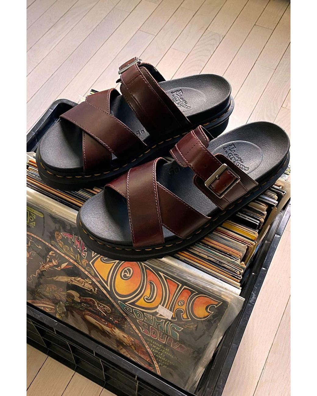 Dr. Martens Ryker Slide Sandal in Brown 