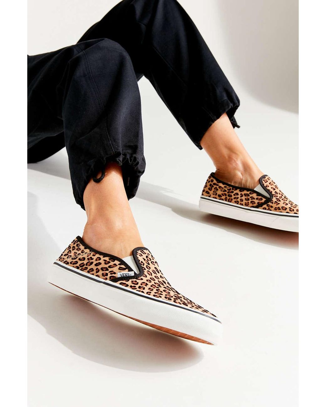 Vans Vans Mini Leopard Slip-on Sfsneaker in Black | Lyst