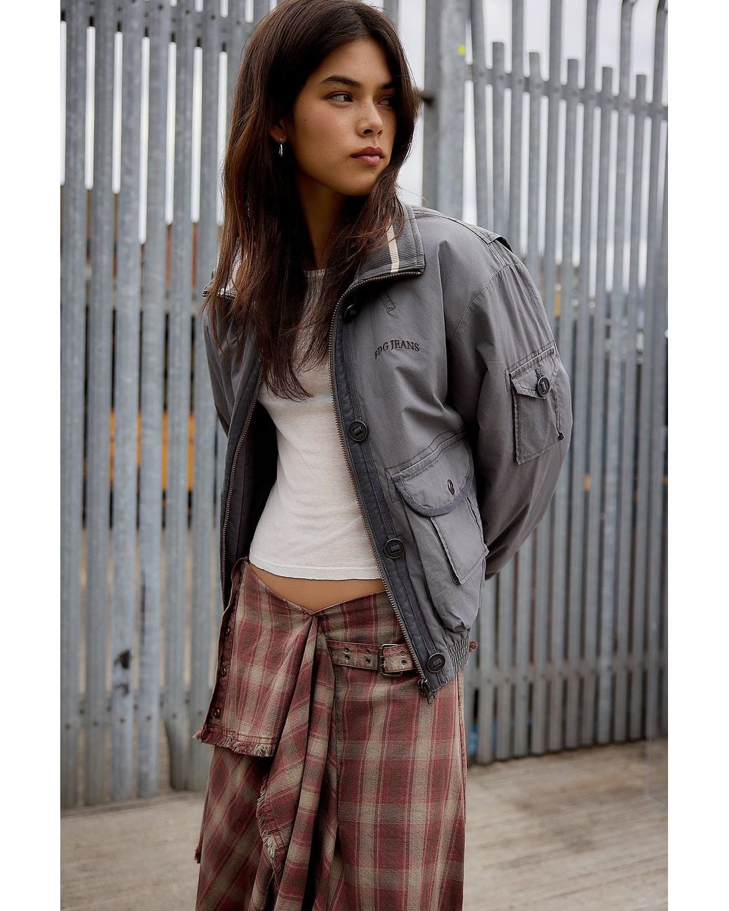 BDG Gray Nova Padded Jacket