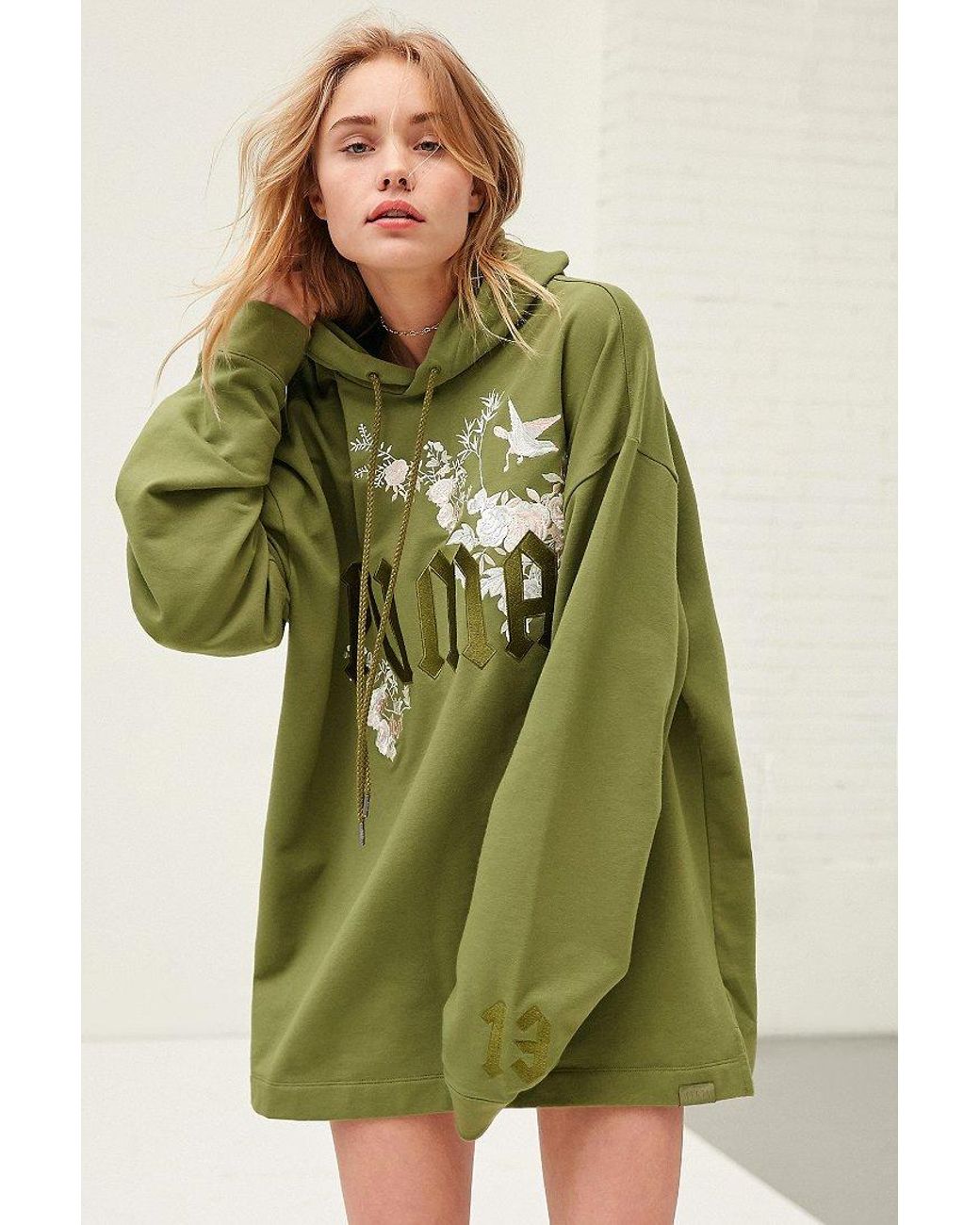 PUMA Cotton Fenty By Rihanna Oversized Hoodie Sweatshirt in Green | Lyst