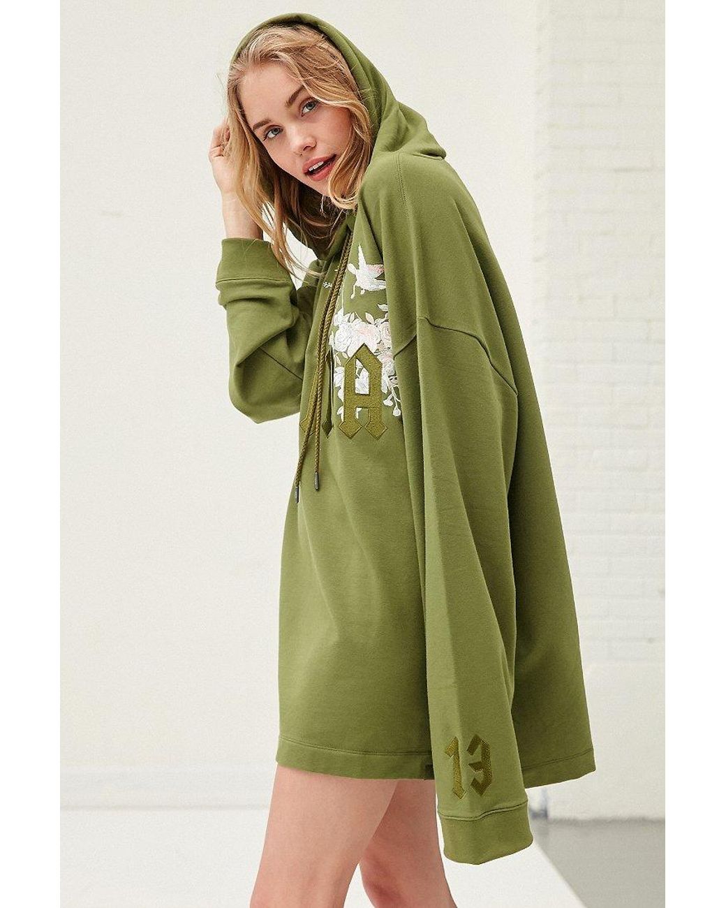 PUMA Fenty By Rihanna Oversized Hoodie Sweatshirt in Green | Lyst