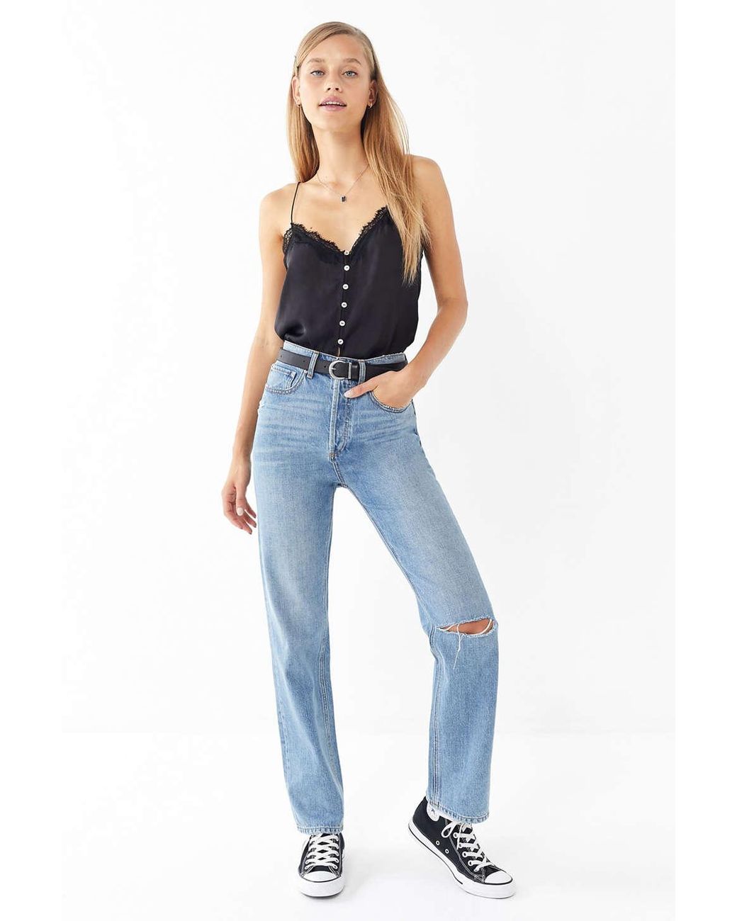 BDG Denim High-rise Relaxed Straight 
