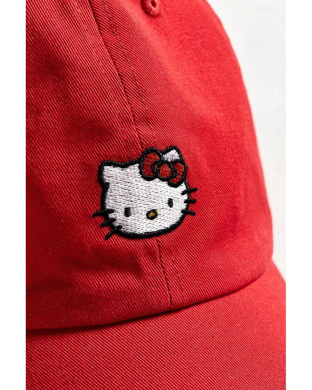 Hello Kitty Dad Hat in Red for Men 
