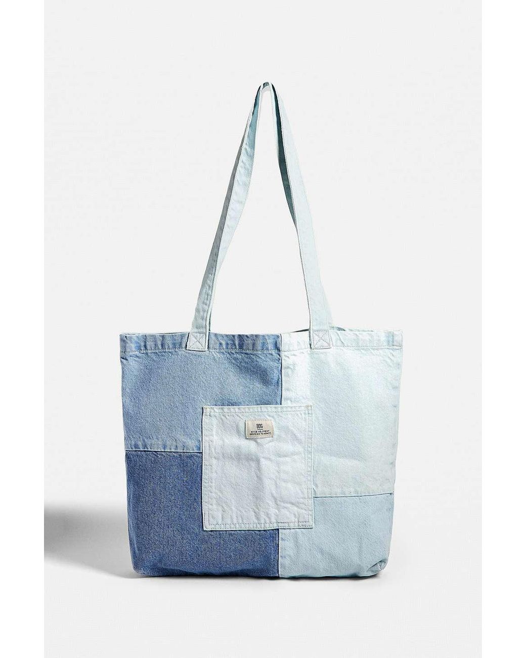 Urban Outfitters Uo Patchwork Denim Tote Bag in Blue | Lyst UK
