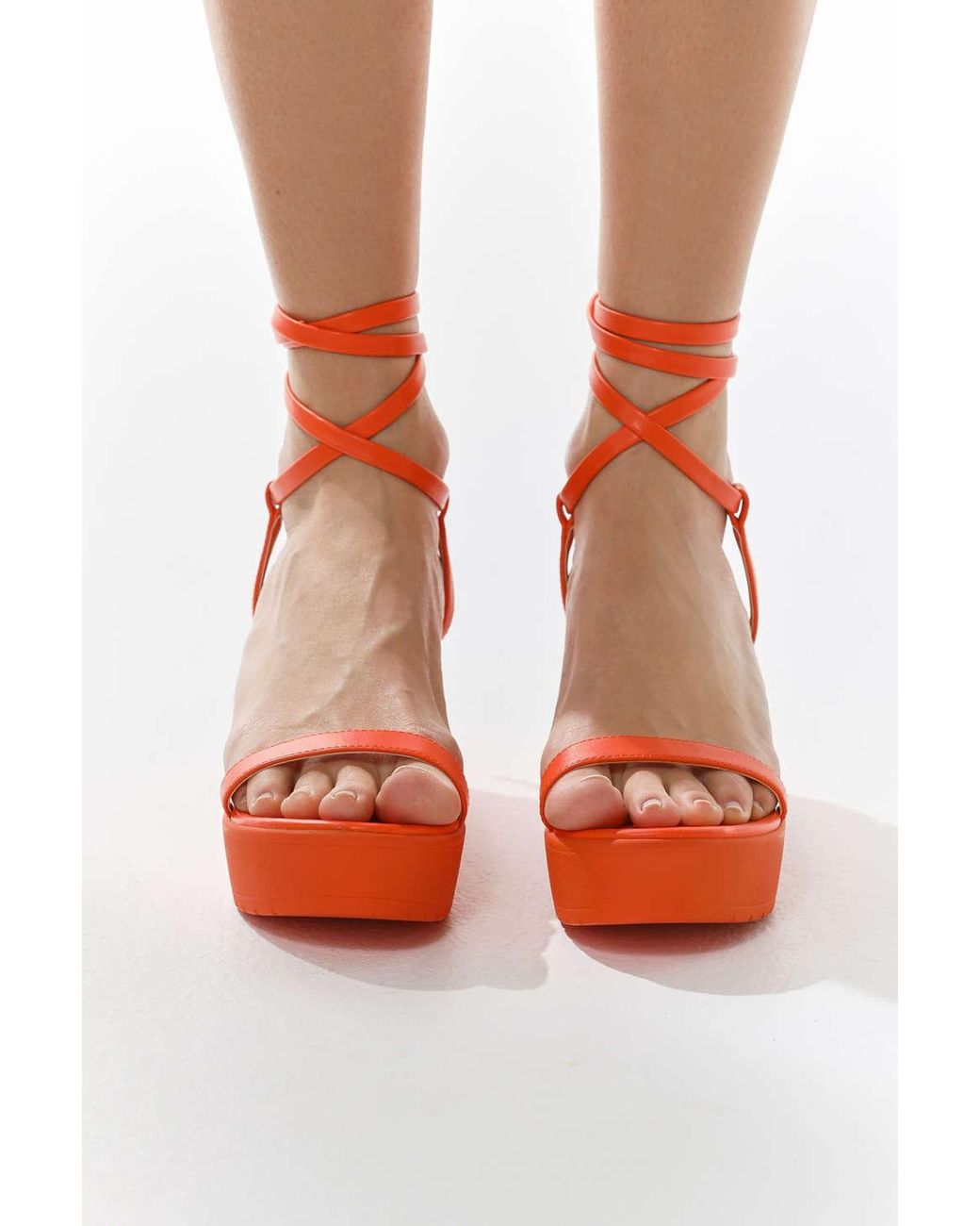 Urban Outfitters Uo Claire '90s Lace-up Platform Sandal | Lyst