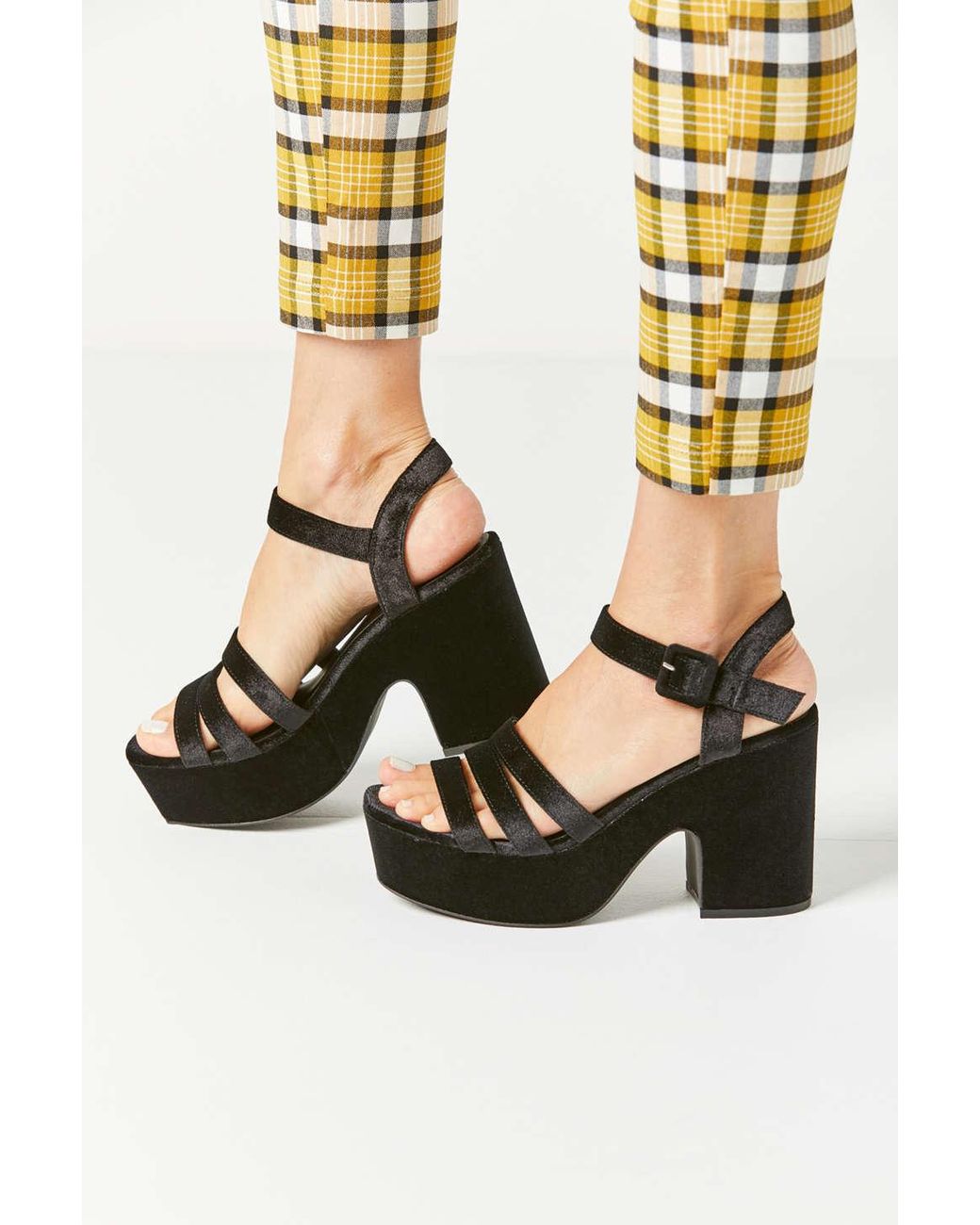 Urban Outfitters Uo Avery Platform Heel in Black Lyst
