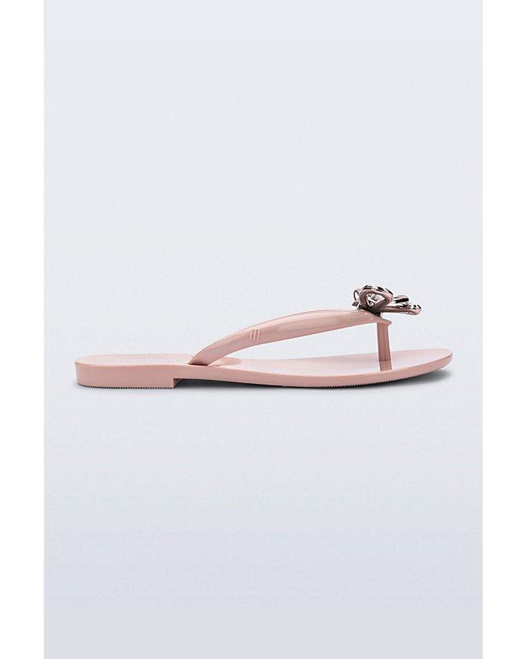 Melissa White Harmonic Iris Bow Jelly Sandals