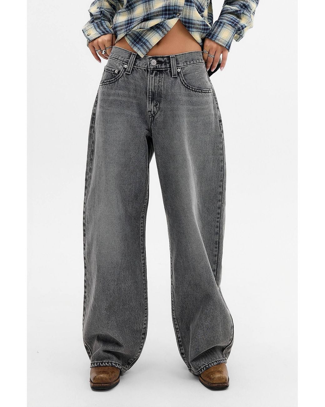 Levi's Gray Middy Baggy Balloon Jeans