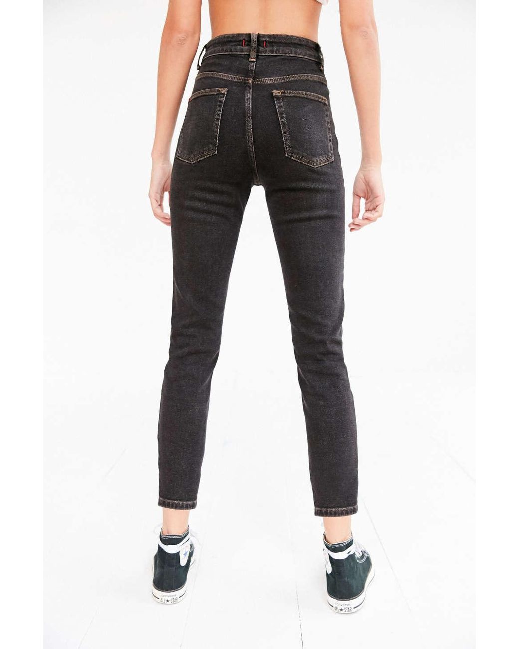 BDG Girlfriend High-rise Jean in Black | Lyst