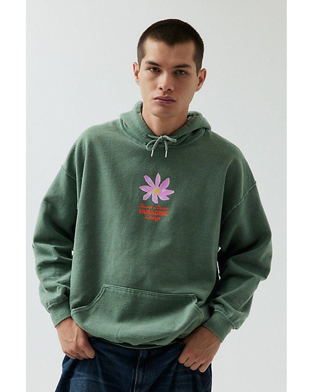 Urban Outfitters Thanks A Bunch Hoodie Sweatshirt in Green for Men Lyst