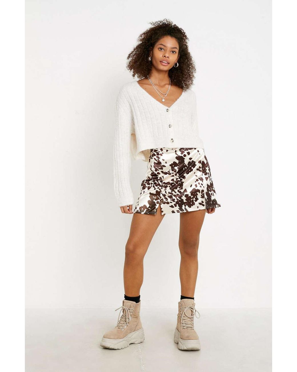 Cow skirt urban outfitters hotsell