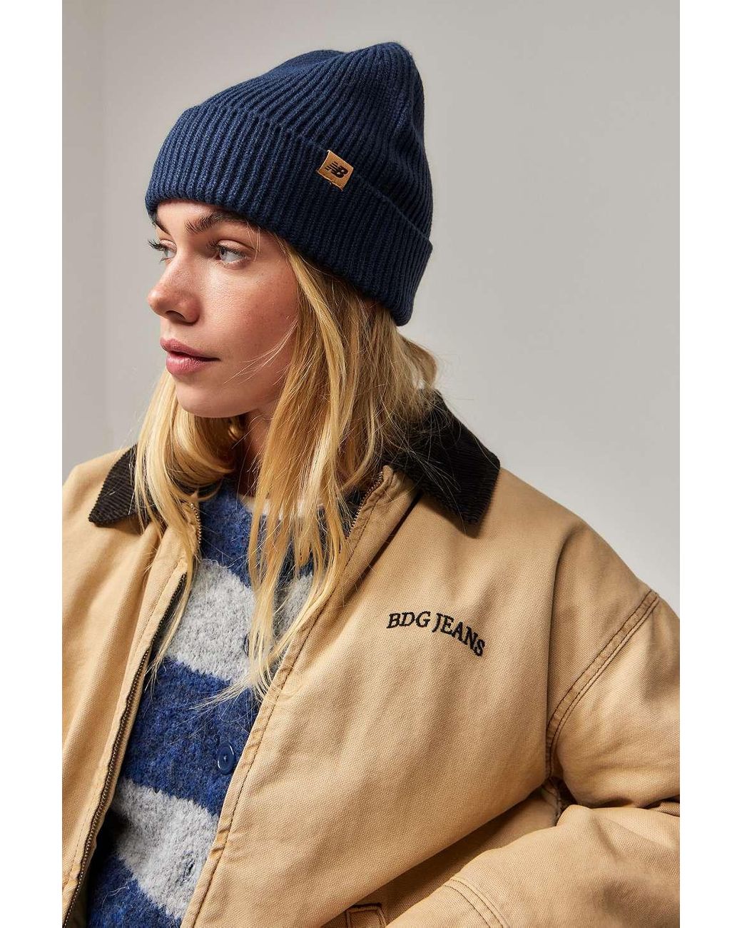 New Balance Winter Watchman Beanie in Blue Lyst UK