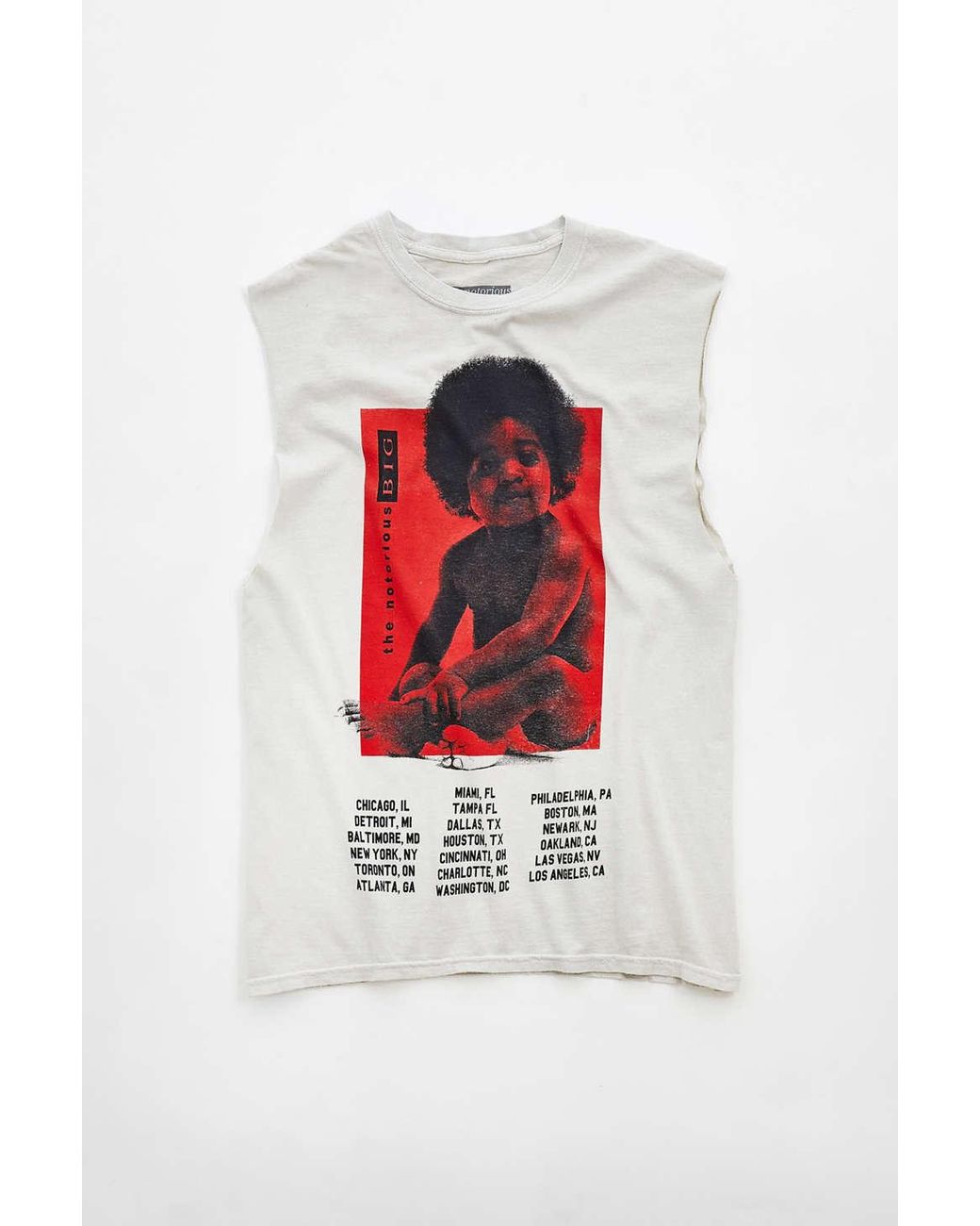 Urban Outfitters Biggie Ready To Die Muscle Tee in Red for Men | Lyst