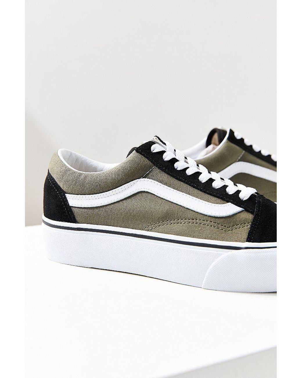 Vans Old Skool Platform Sneaker in Green | Lyst