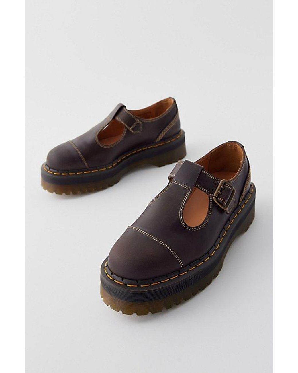 【最終値下げ】MaryJane Polarization Shoes Brown retro brogue women's shoes thick bottom Japanese Mary Jane