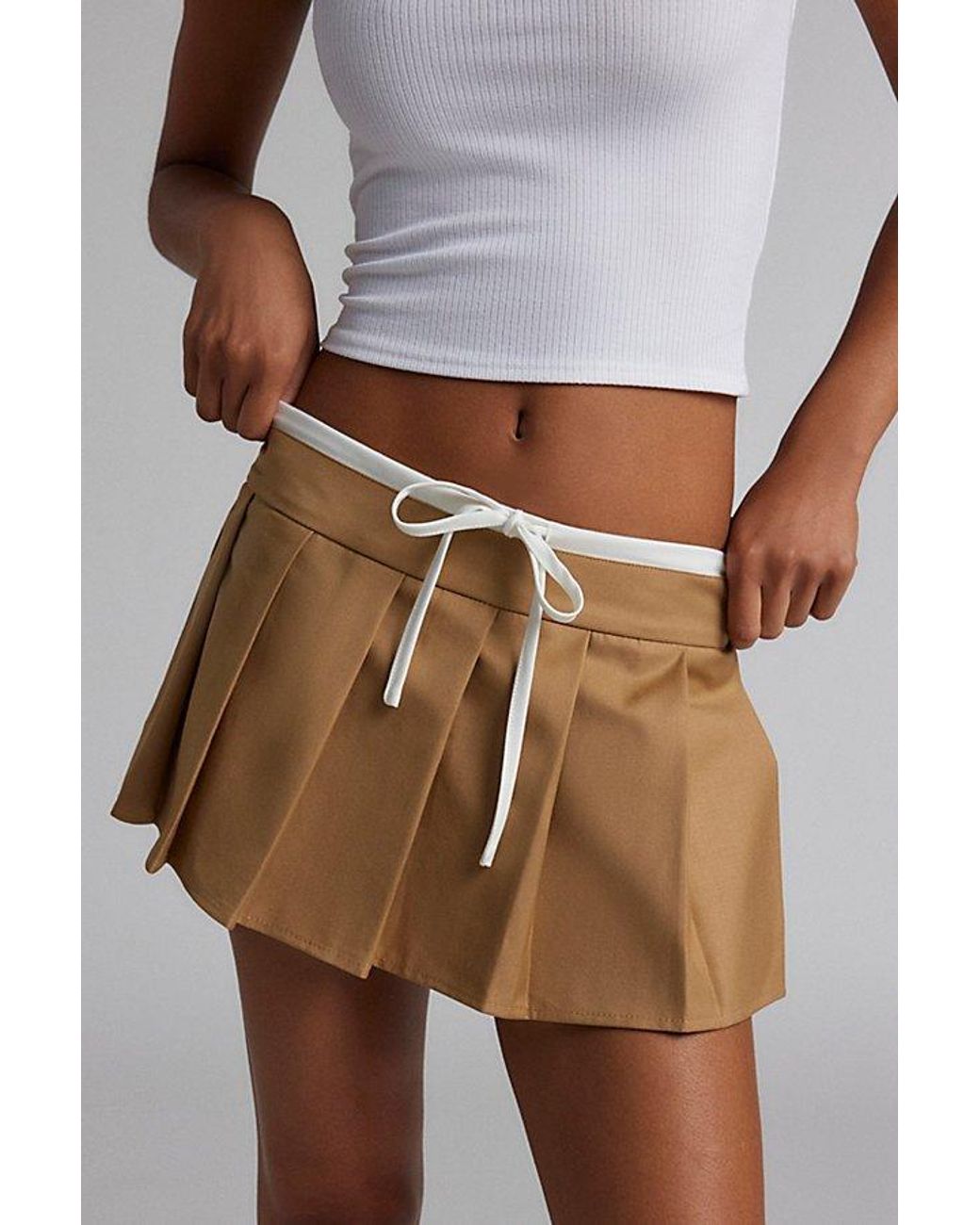 SCULPTOR Cotton Pleats Micro Skort SCULPTOR Cotton Pleats Micro Skort