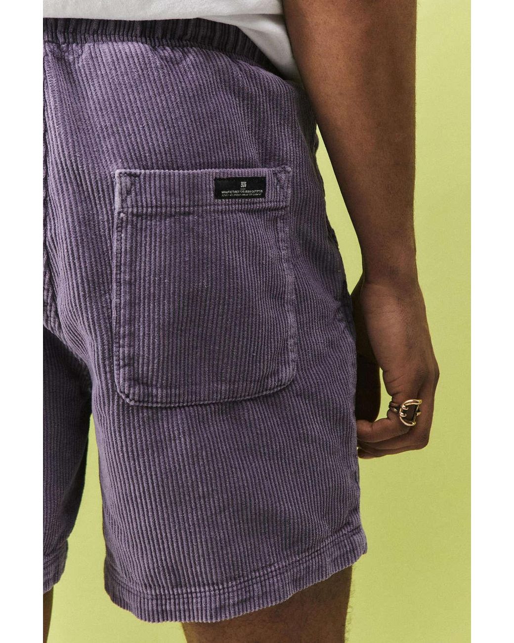 BDG Lilac Corduroy Shorts in Purple for 