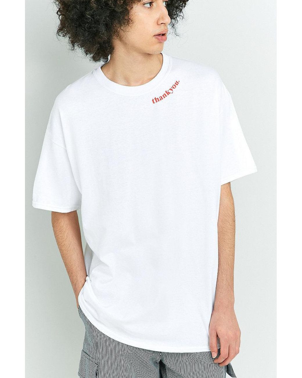 Urban Outfitters Uo Thank Have A Nice Day White T-shirt Men | Lyst UK