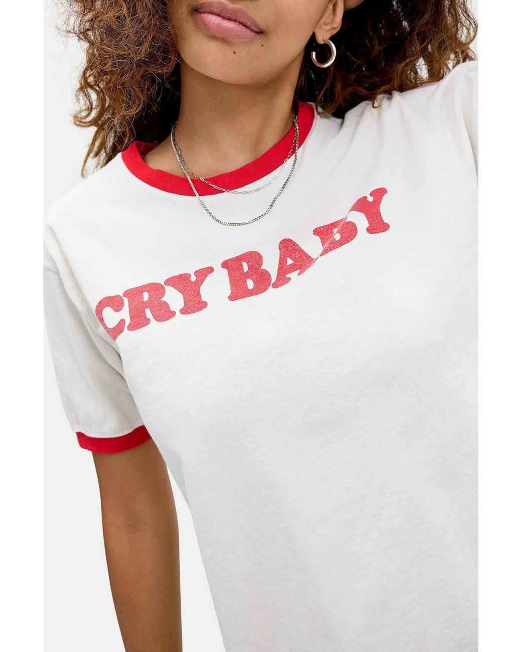 BDG Multicolor Slogan Ringer Baby Tee