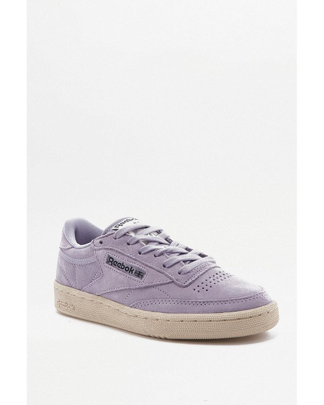 Reebok Club C85 Lilac Suede Trainers in Purple | Lyst UK