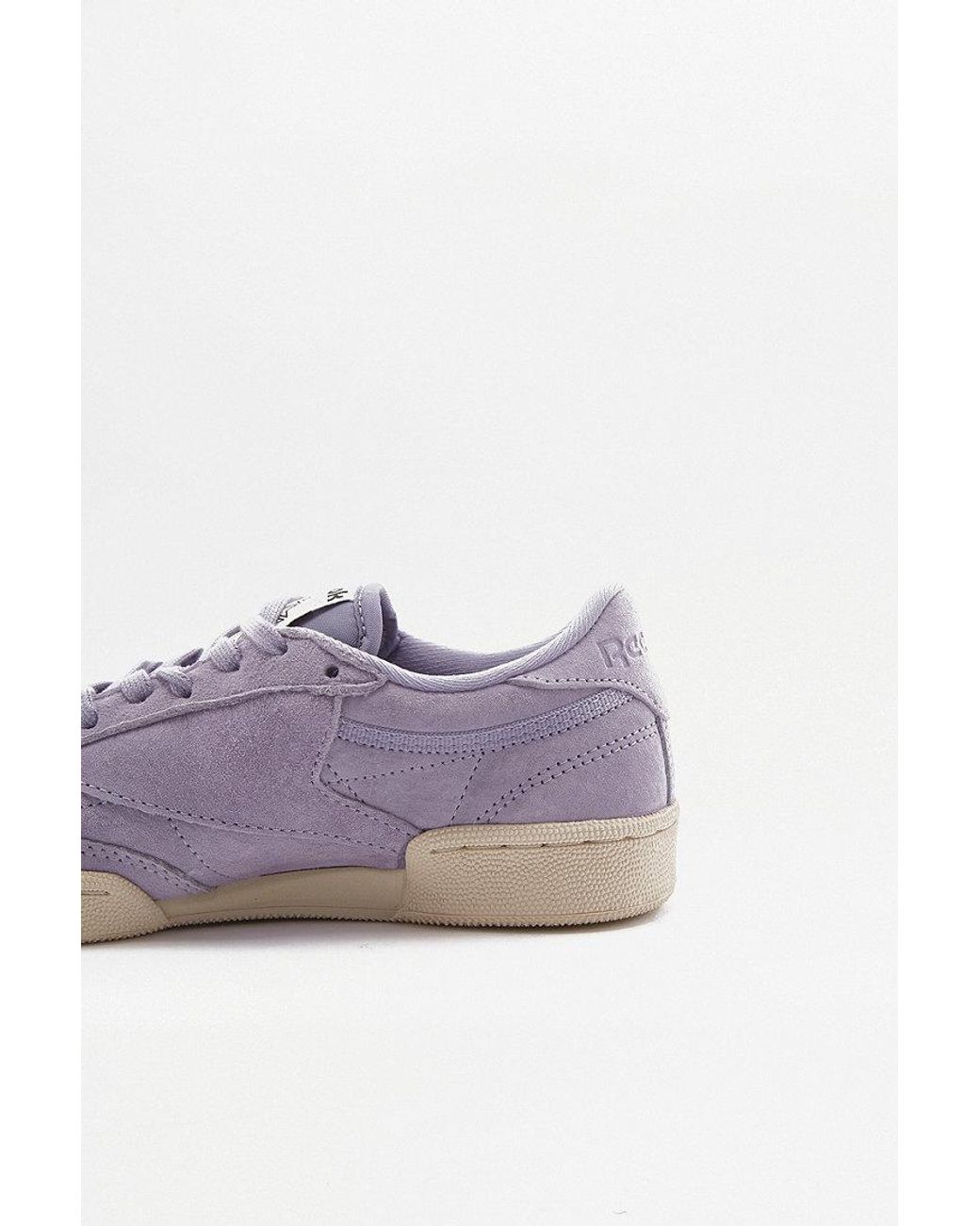 Reebok lilac cheap suede