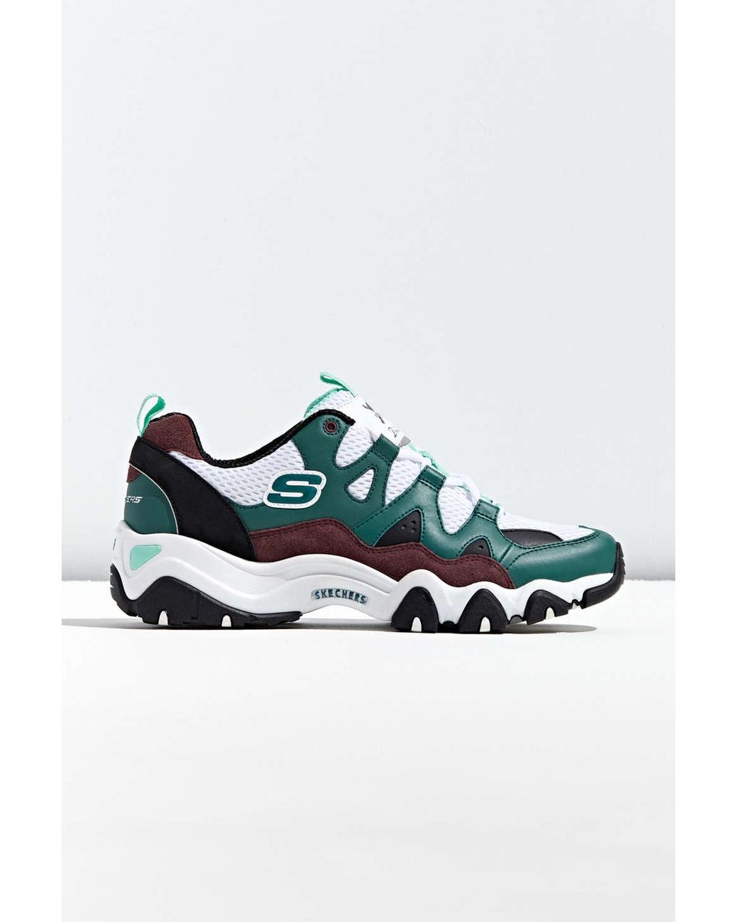 Skechers D'lites One Piece Green Trainers | Lyst