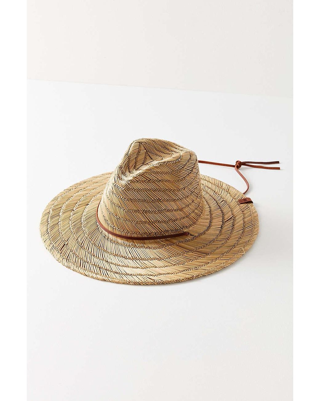 Brixton Leather Bells Straw Lifeguard 