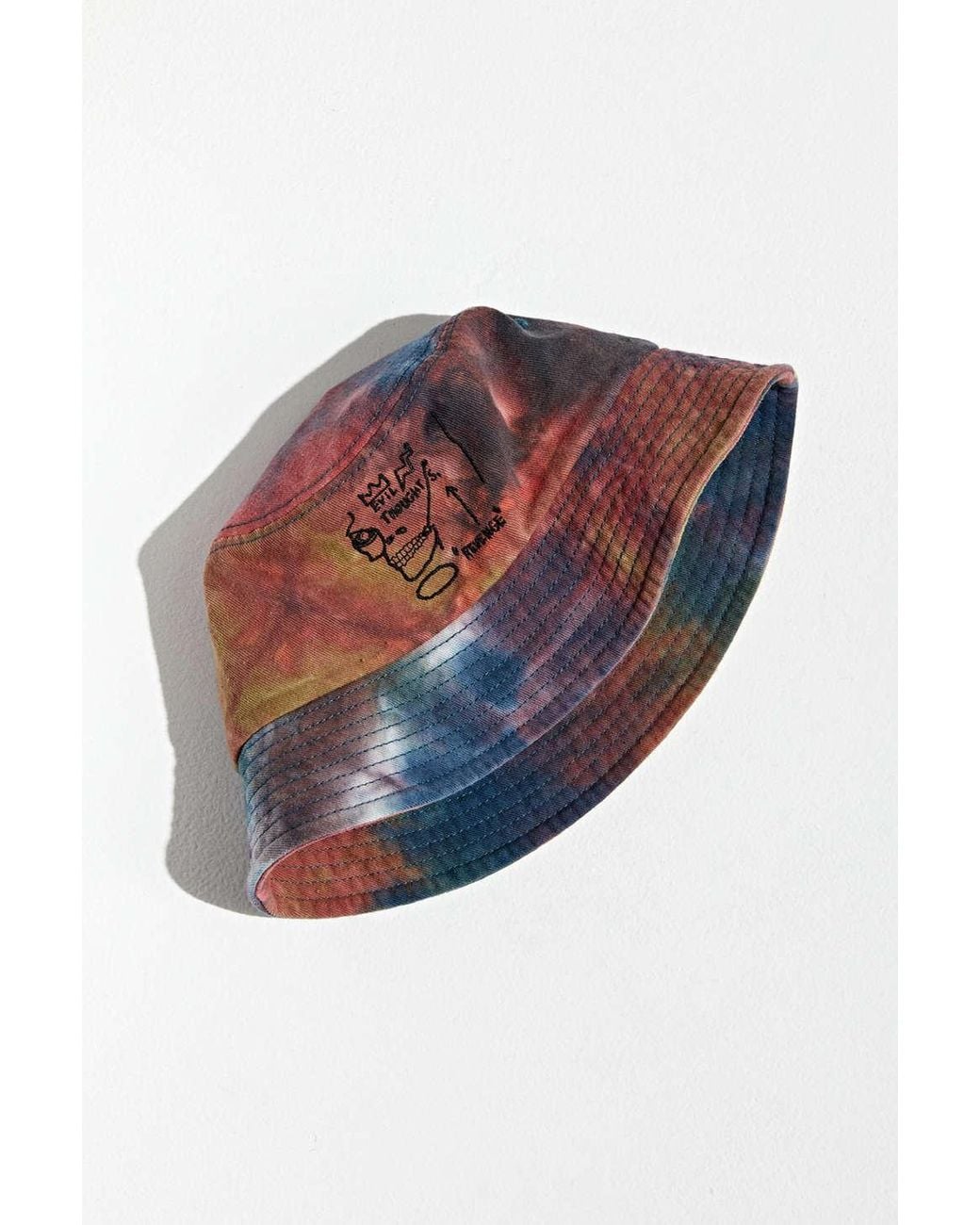 Cotton Basquiat Tie-dye Bucket Hat 