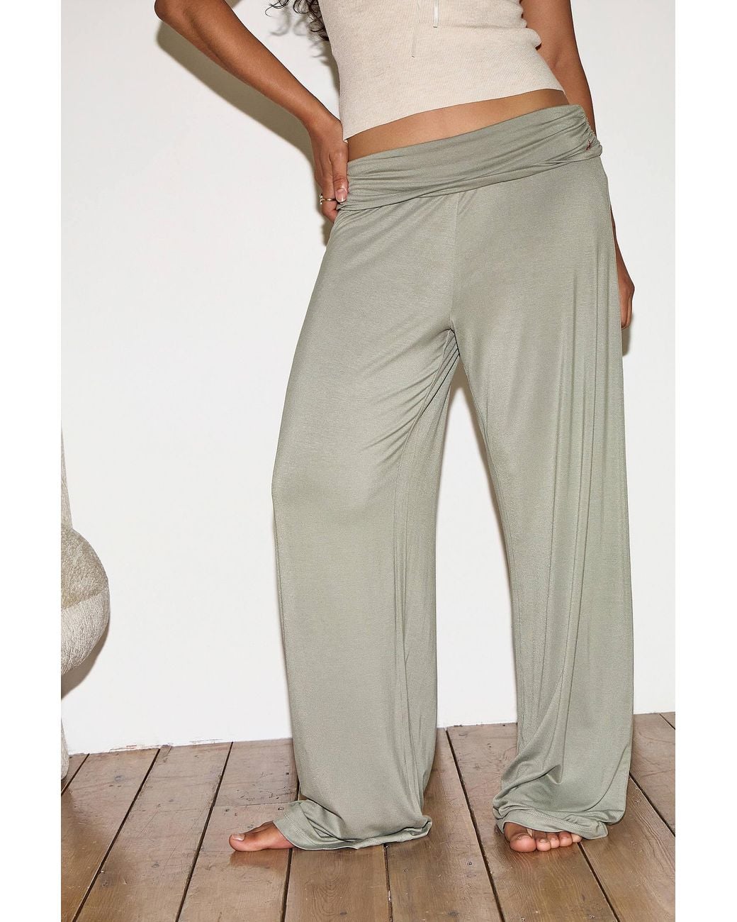 Out From Under Gray Ruched Side Lounge Trousers