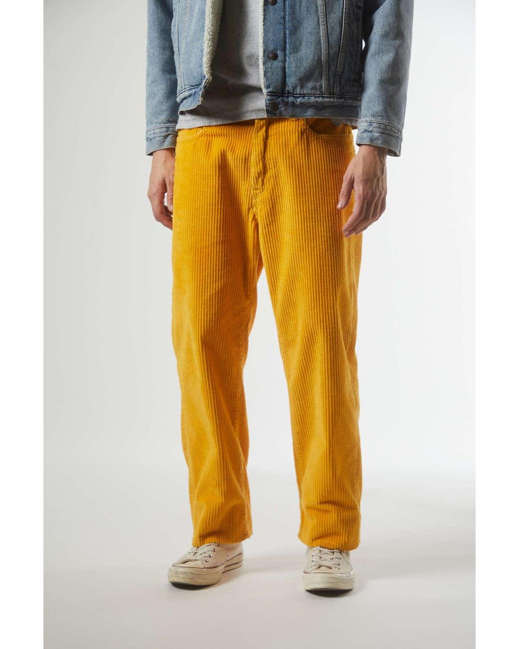 Levi's X The Simpsons Loose Fit Corduroy Chino Pant in Yellow for Men | Lyst