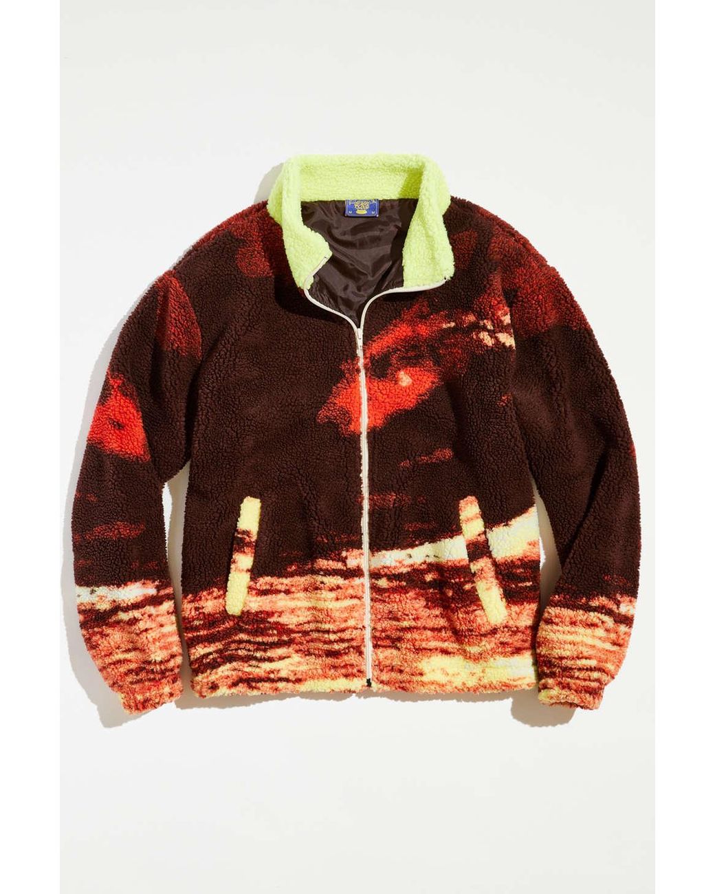 Coney Island Picnic Rogue Wave High Pile Fleece Jacket in Red for Men | Lyst