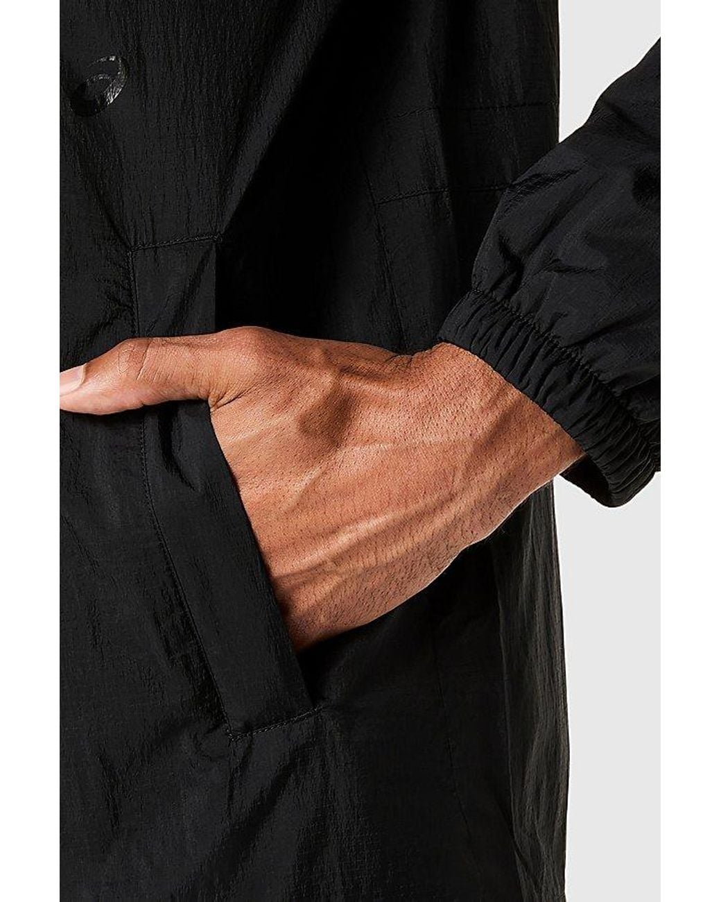 Asics Black Actiadapt Packable Windbreaker Jacket for men