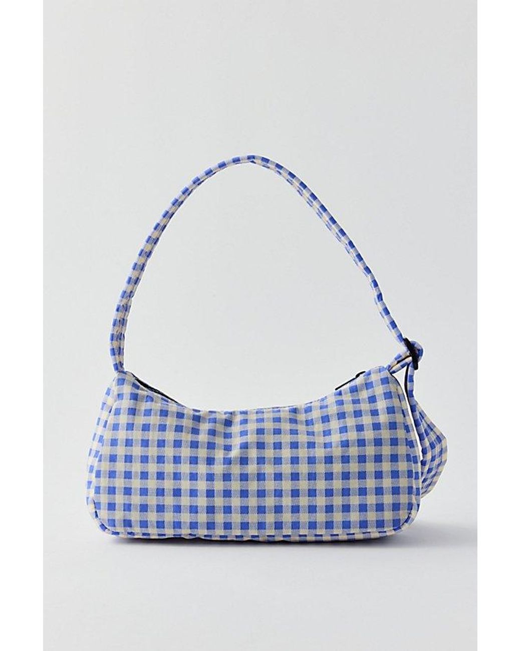 BAGGU Uo Exclusive Gingham Cargo Nylon Shoulder Bag in White Lyst