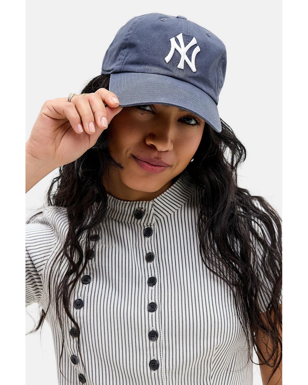 '47 Blue Ny Yankees Clean Up Cap