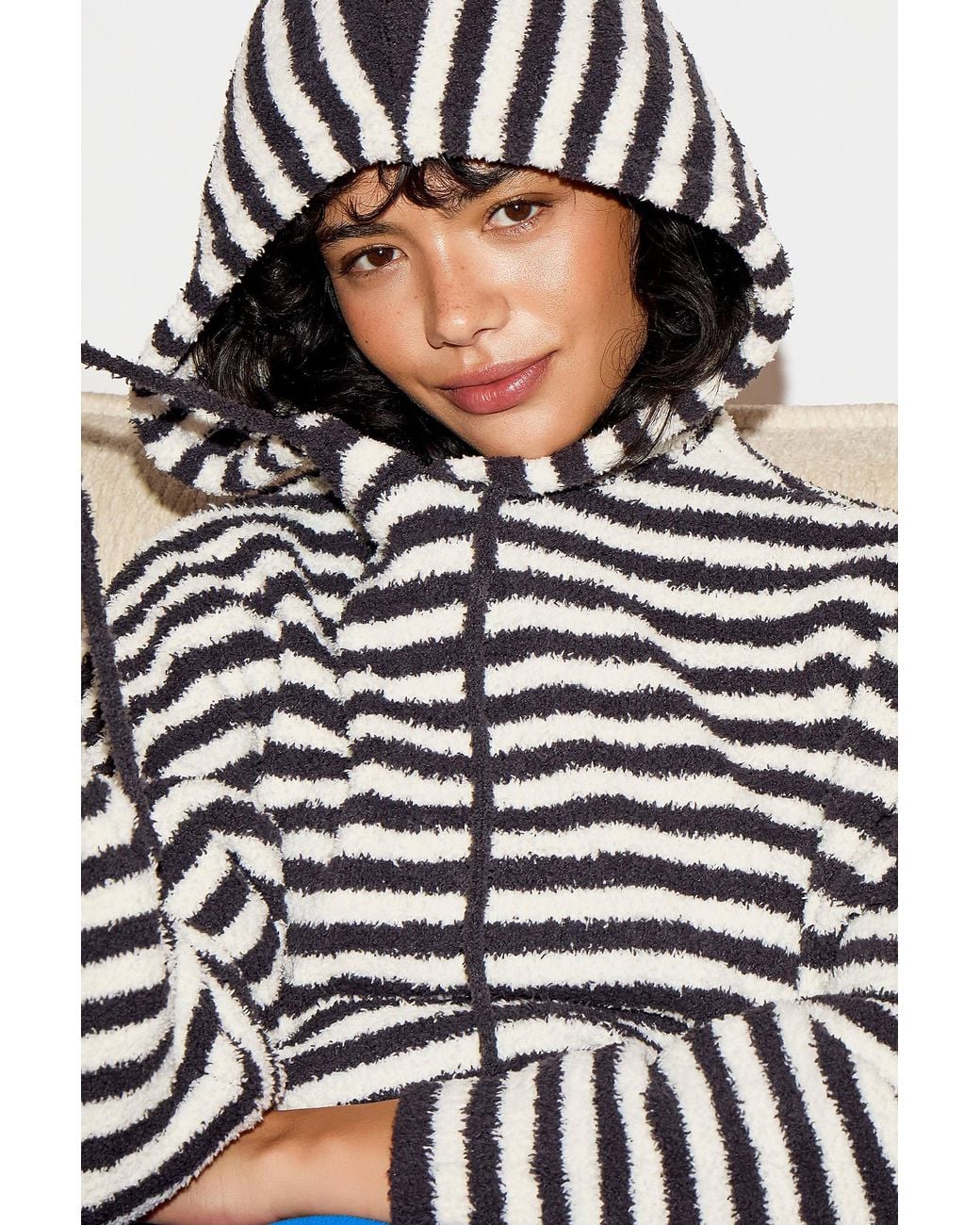 Out From Under Black Blakley Striped Hoodie