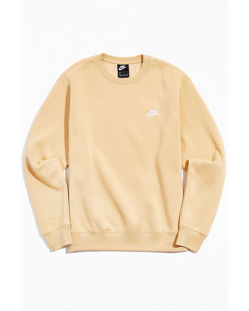 nike men's sportswear club fleece colorblock crewneck sweatshirt