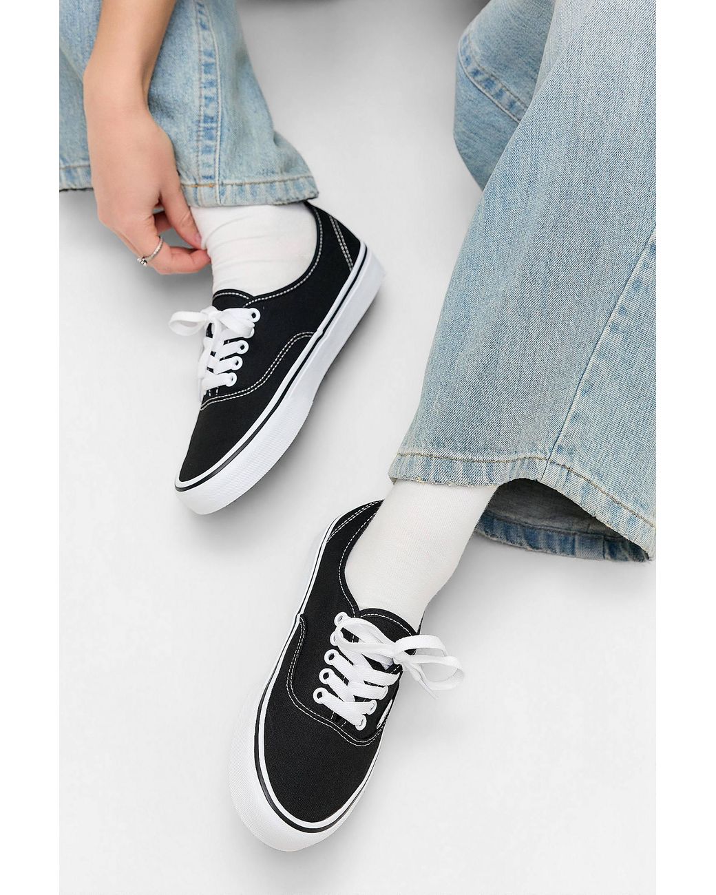 Vans Blue Black & White Authentic Trainers