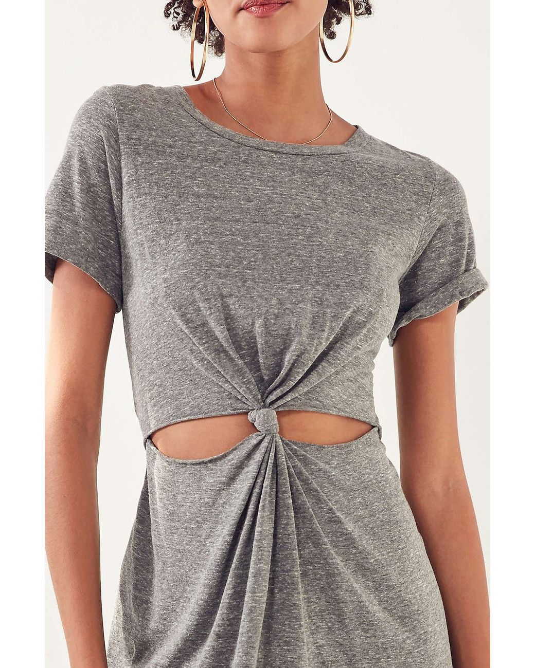 Knot front t shirt cheap dress