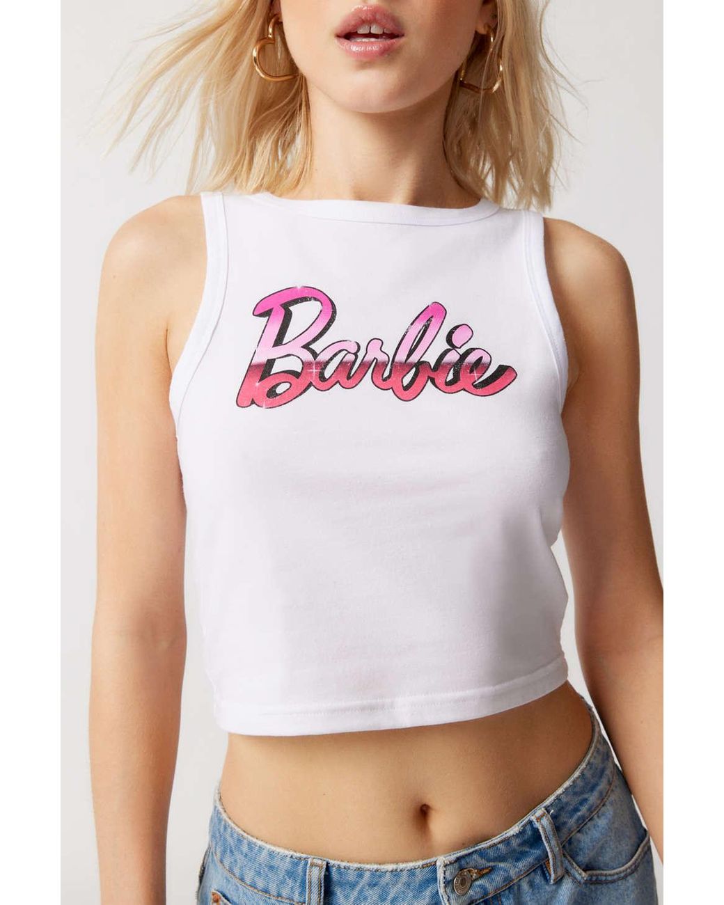 Barbie crop sales tank top