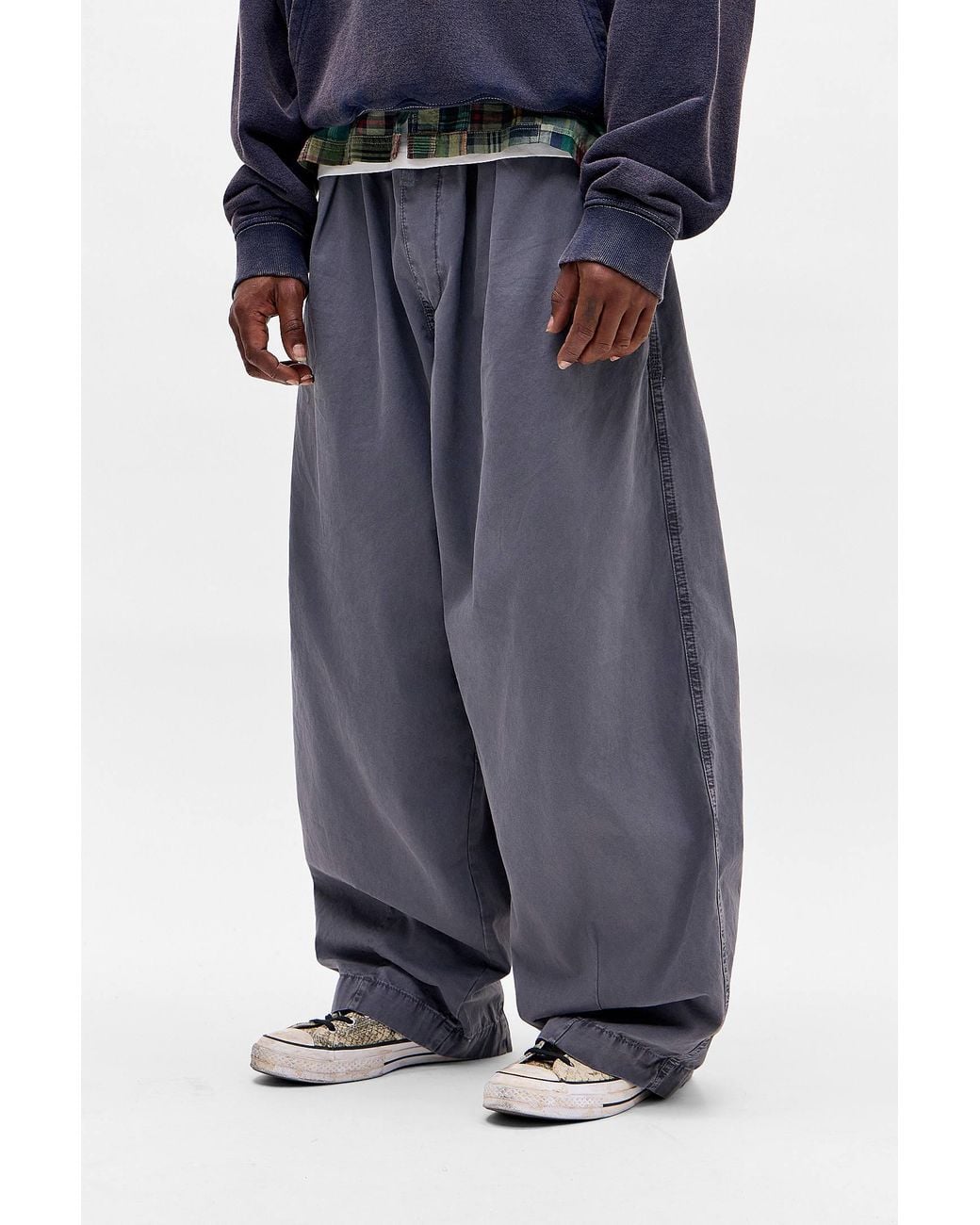 BDG Blue Bobbi Baggy Cocoon Trousers for men