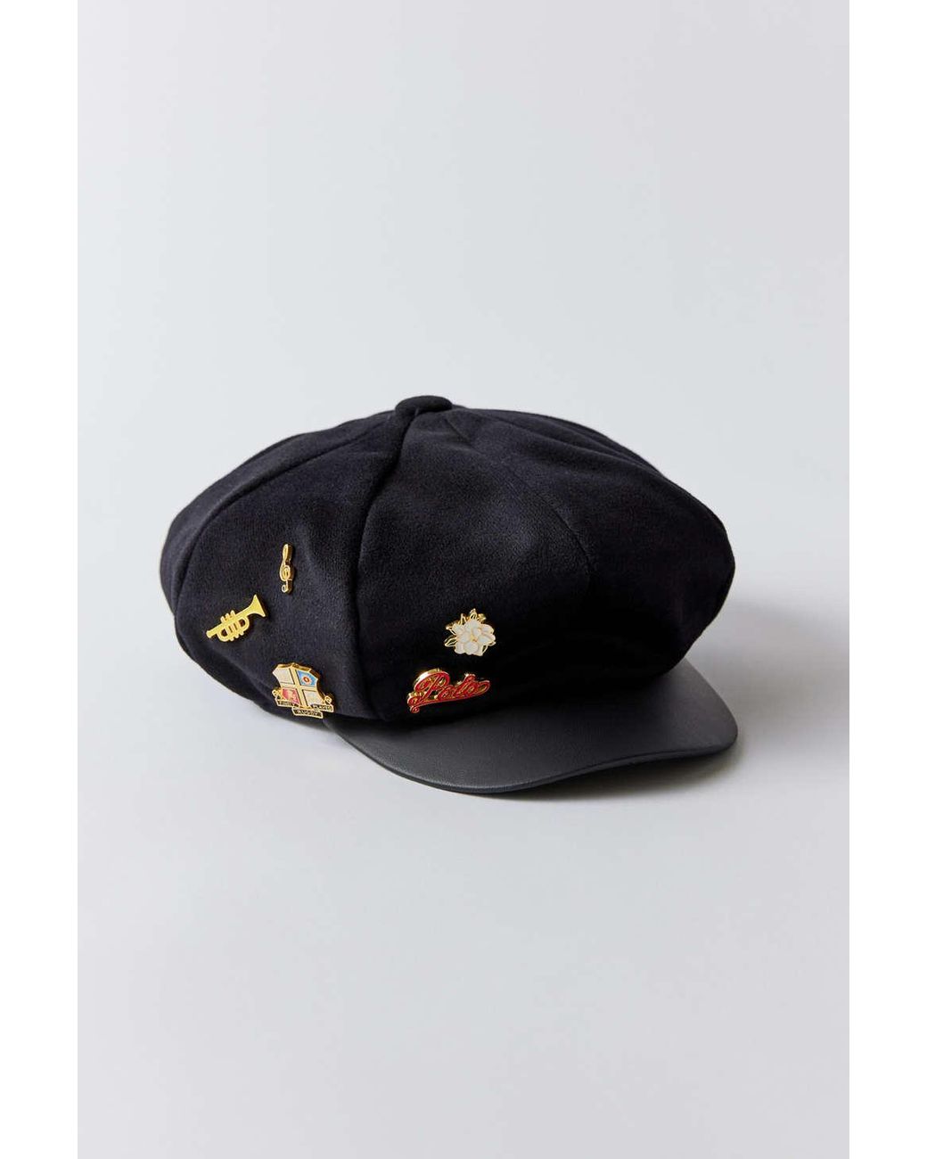 Polo Ralph Lauren Newsboy Cap in Black Lyst